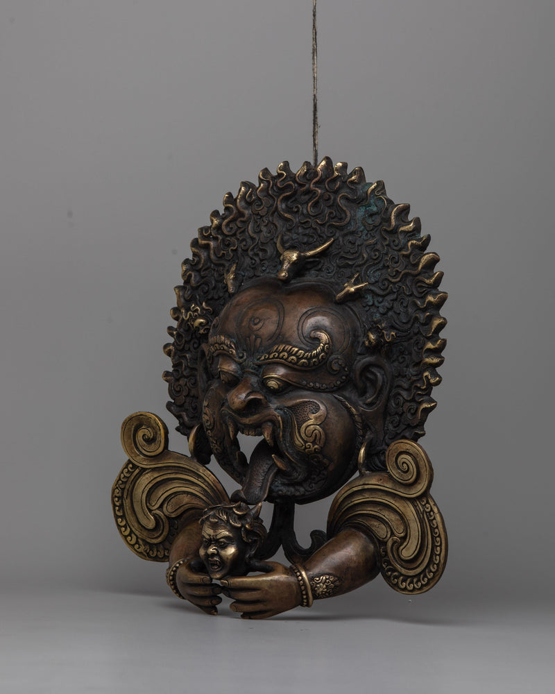 Mahakala Face Wall Hanging | A Potent Protector for Your Home