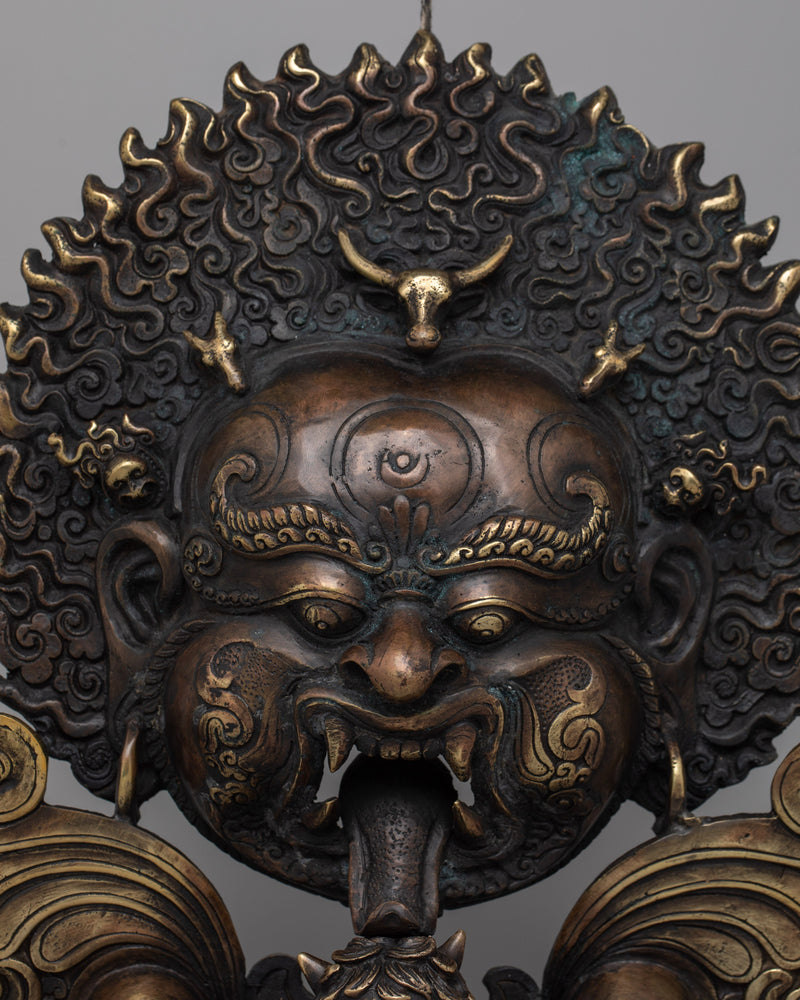 Mahakala Face Wall Hanging | A Potent Protector for Your Home