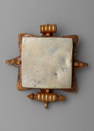 Star Ghau Prayer Box | Portable Shrine with Cosmic Design Locket Box