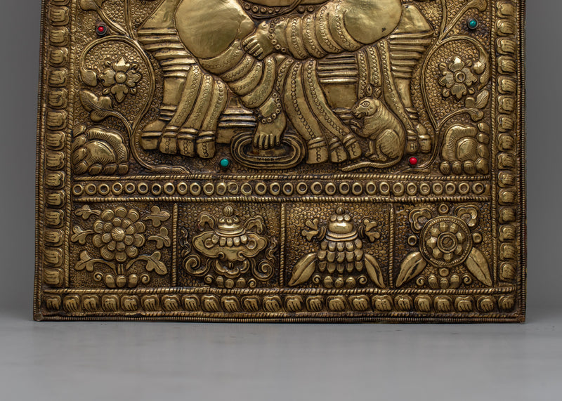 Ganesh Metal Thanka | Authentic Tibetan Inspired Art