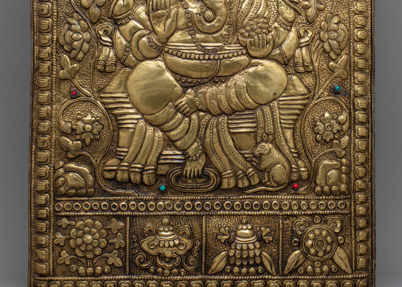 Ganesh Metal Thanka | Authentic Tibetan Inspired Art