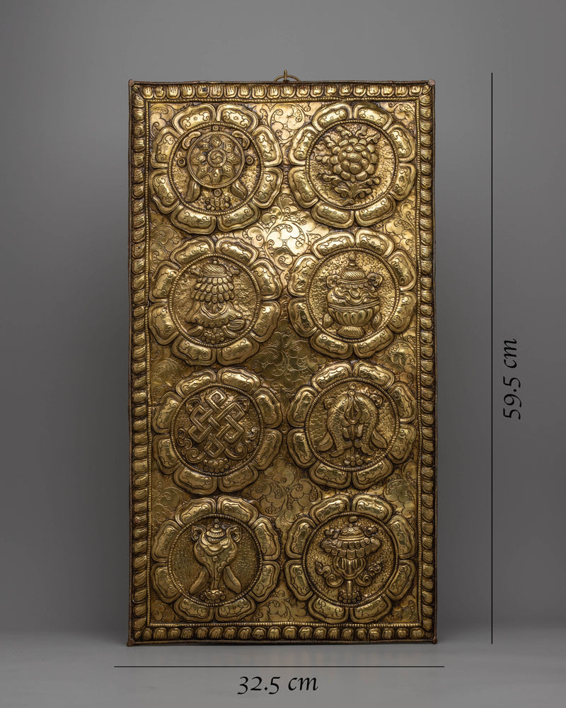 8 Auspicious Symbol Wall Hanging | Eight Sacred Emblems Tapestry