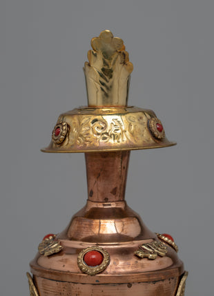 Tibetan Ritual Vase | Sacred Offering Bhumpa