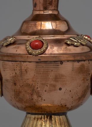 Tibetan Ritual Vase | Sacred Offering Bhumpa