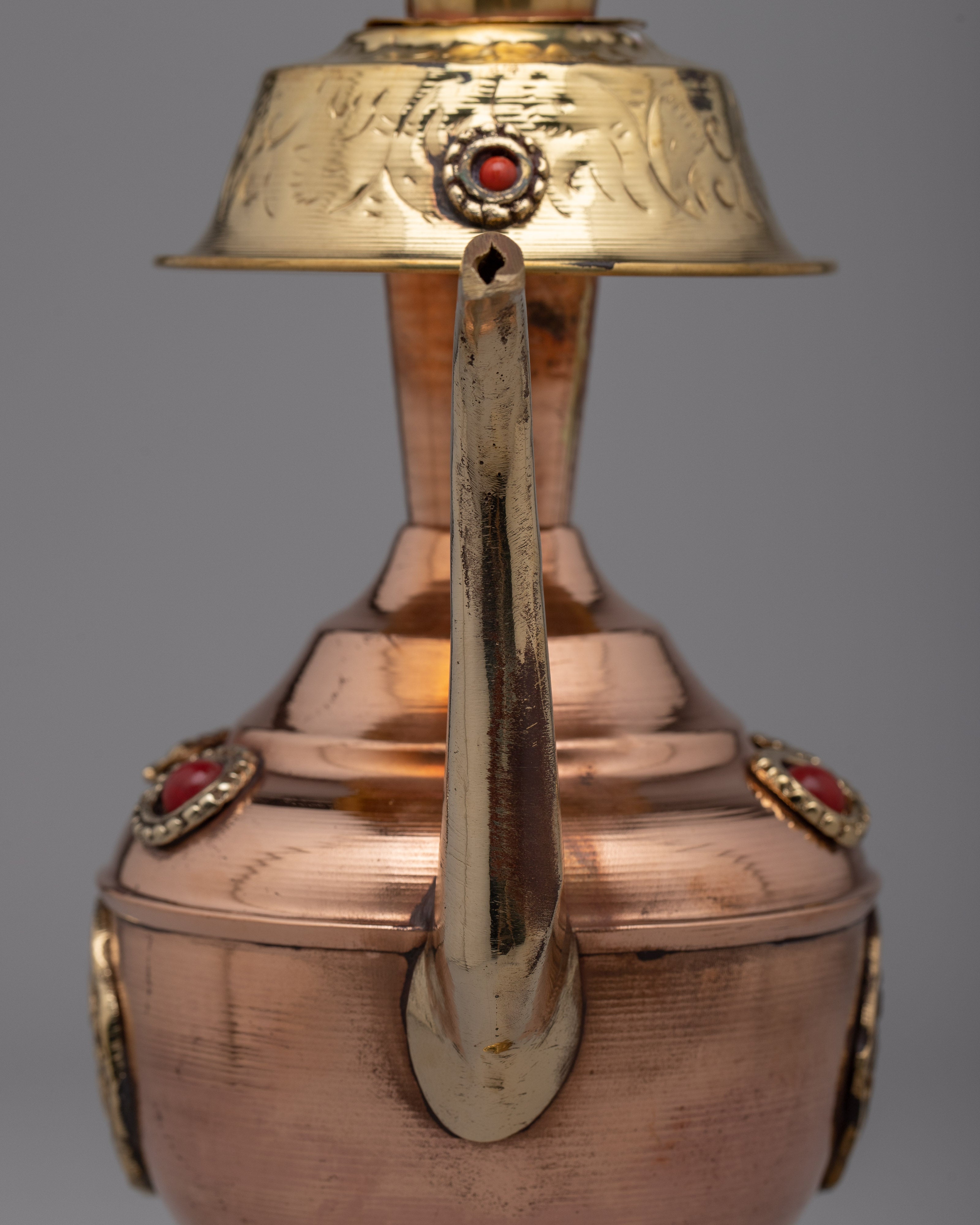 Sacred Bhumpa Brass Vase | Elegant Buddhist Altar Decor