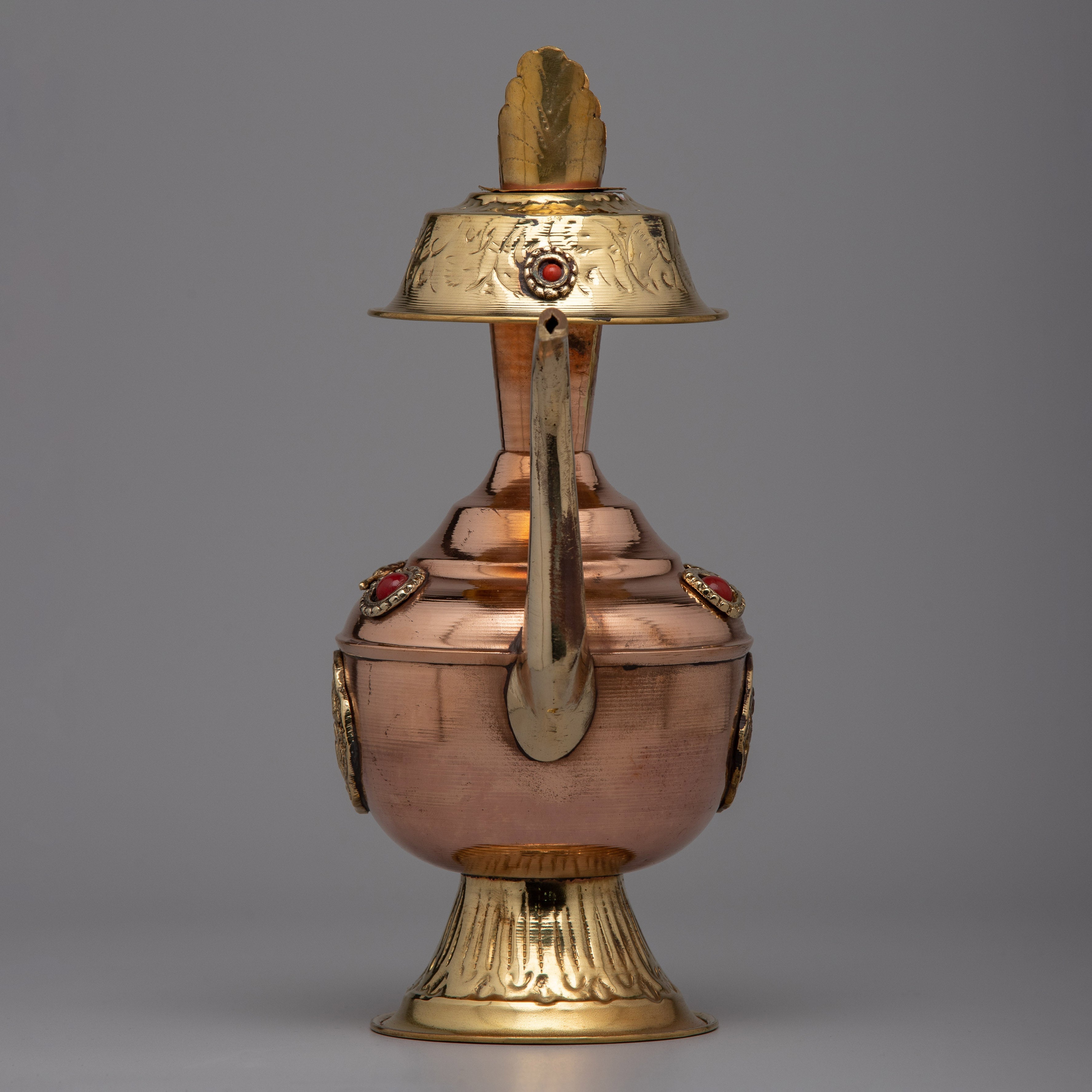 Sacred Bhumpa Brass Vase | Elegant Buddhist Altar Decor