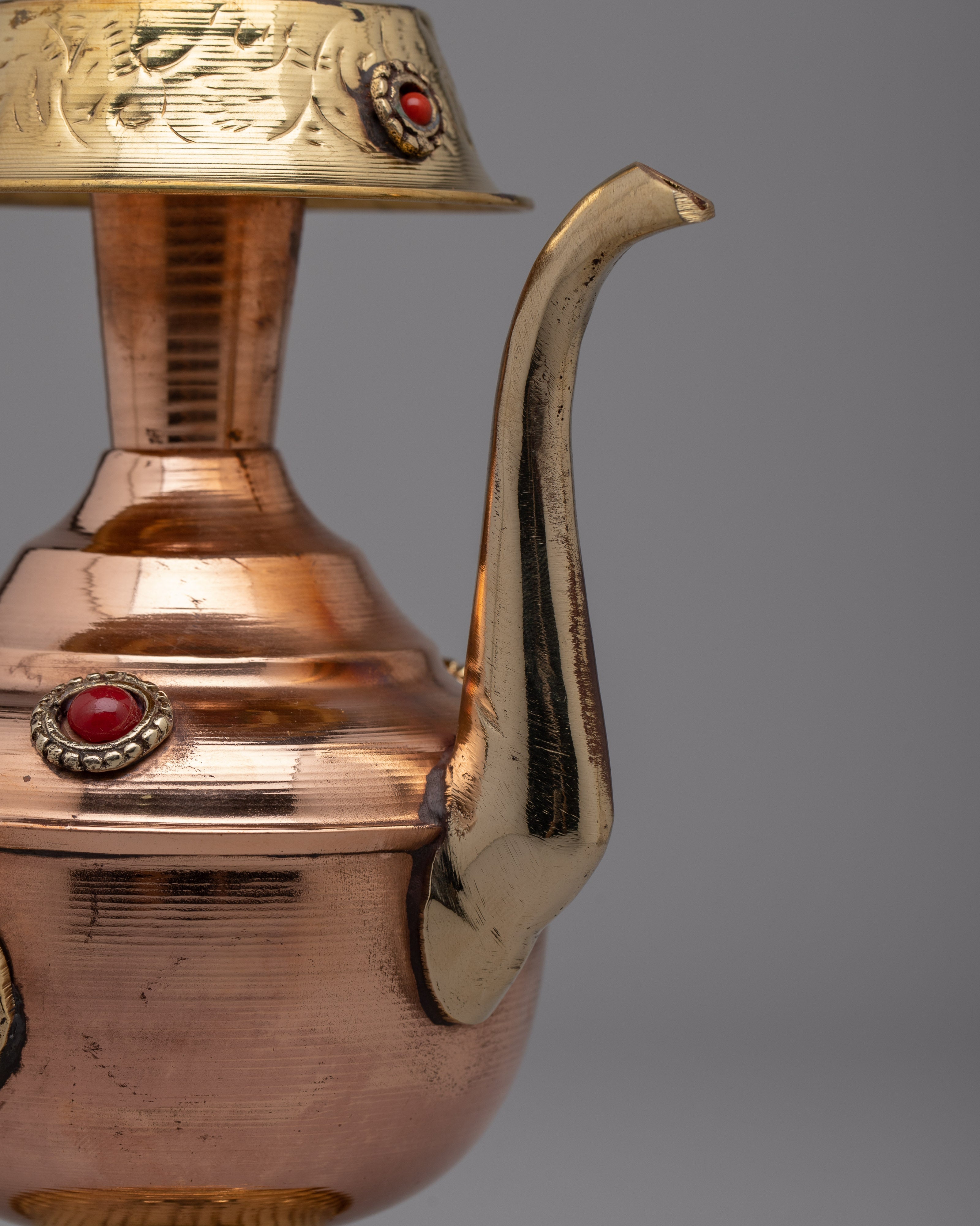 Sacred Bhumpa Brass Vase | Elegant Buddhist Altar Decor