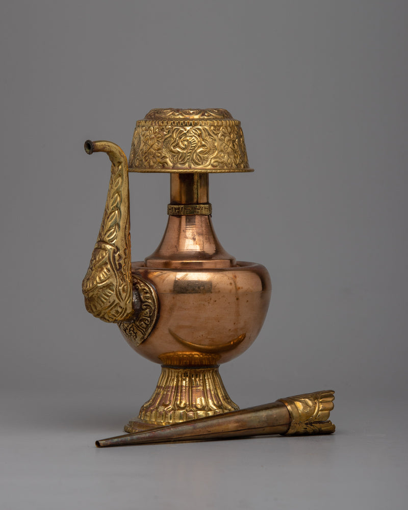 Bhumpa Brass Altar Vase |  Ceremonial Altar Vase for Rituals