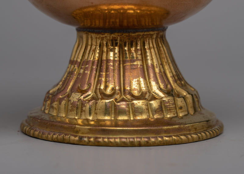 Bhumpa Brass Altar Vase |  Ceremonial Altar Vase for Rituals