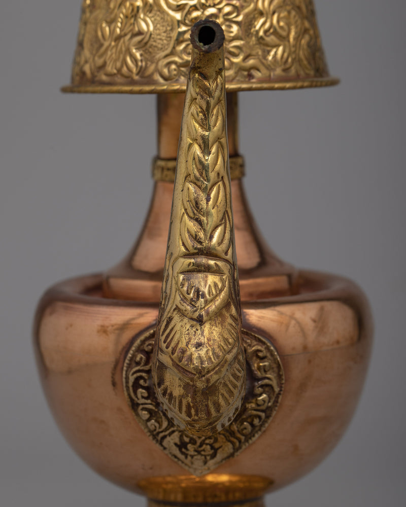 Bhumpa Brass Altar Vase |  Ceremonial Altar Vase for Rituals