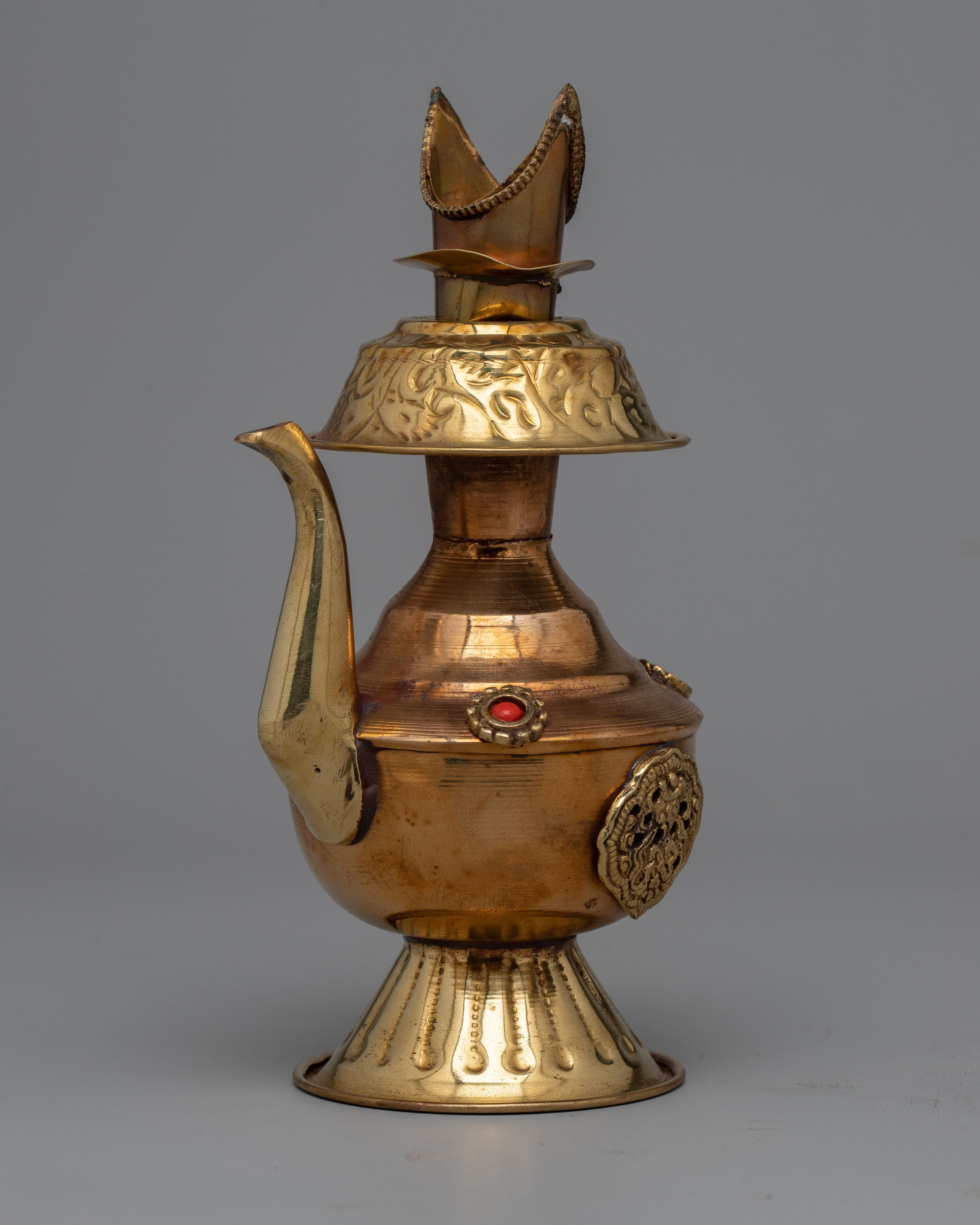 Bhumpa Brass Decorative Vase |  Tibetan Home Decor and Water Offering