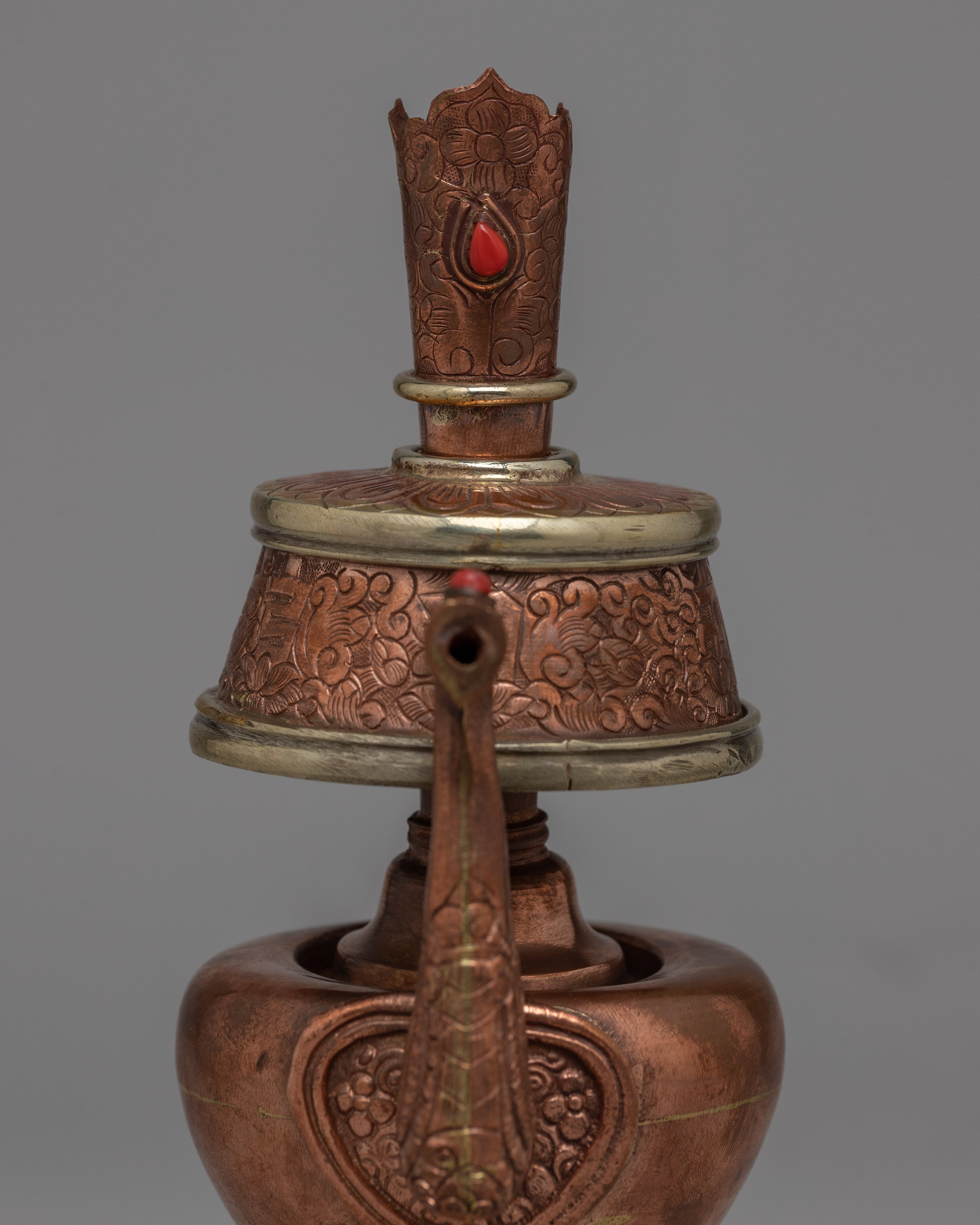 Bhumpa Copper Vase | Handcrafted Ritual Offering vase