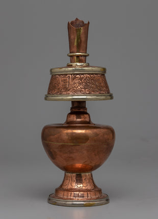 Bhumpa Copper Vase | Handcrafted Ritual Offering vase
