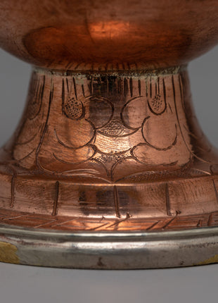 Bhumpa Copper Vase | Handcrafted Ritual Offering vase