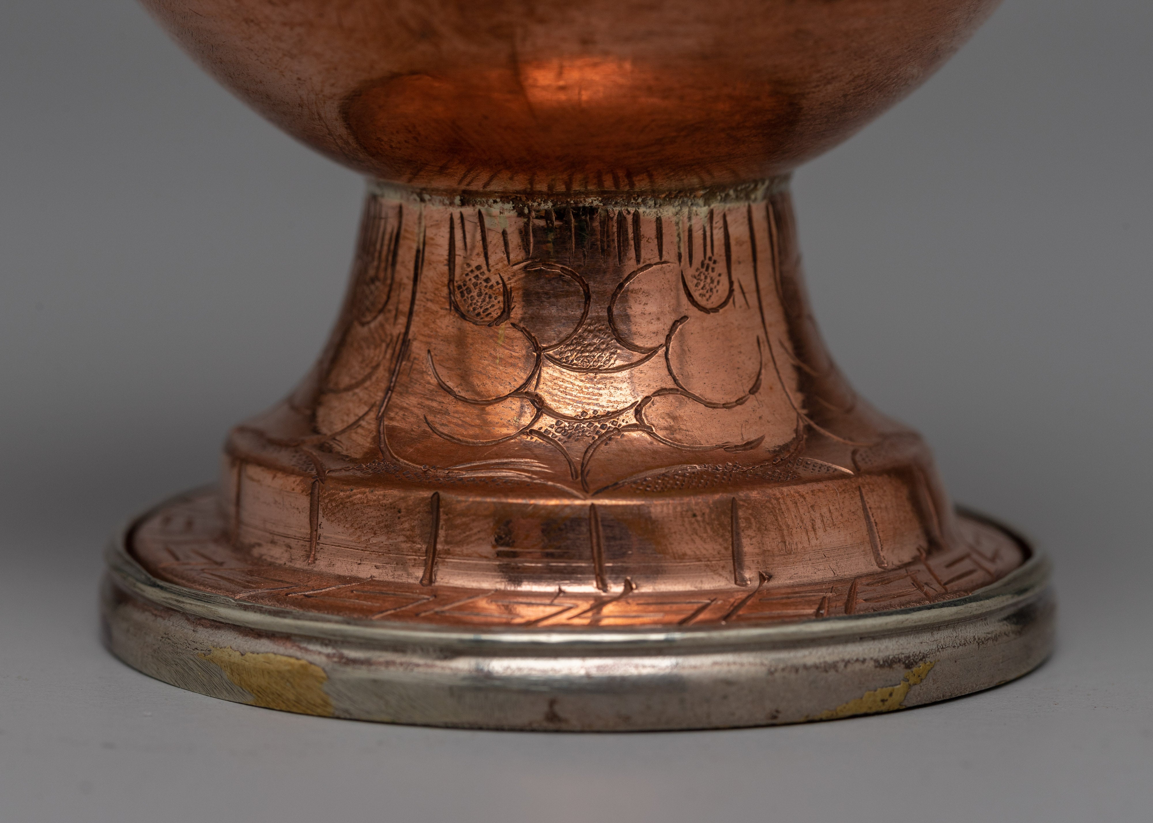 Bhumpa Copper Vase | Handcrafted Ritual Offering vase