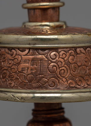 Bhumpa Copper Vase | Handcrafted Ritual Offering vase