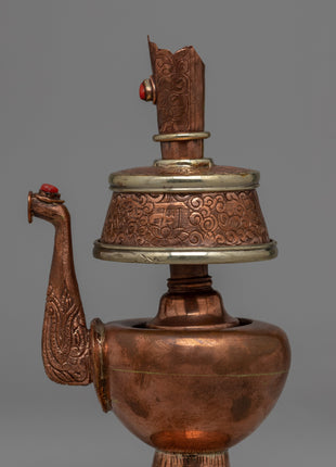 Bhumpa Copper Vase | Handcrafted Ritual Offering vase