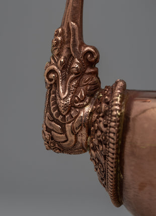 Tibetan Copper Bhumpa Vase | Authentic Buddhist Ceremony Decor