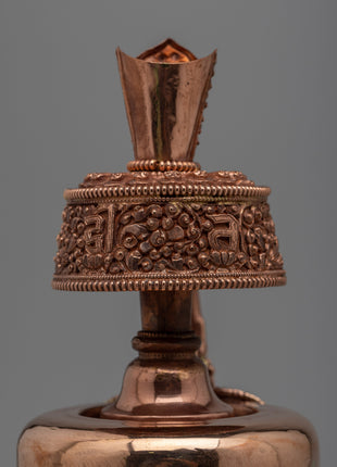 Tibetan Copper Bhumpa Vase | Authentic Buddhist Ceremony Decor