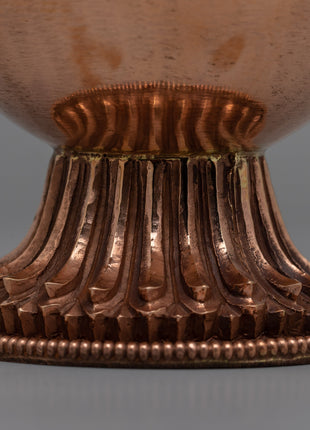 Tibetan Copper Bhumpa Vase | Authentic Buddhist Ceremony Decor