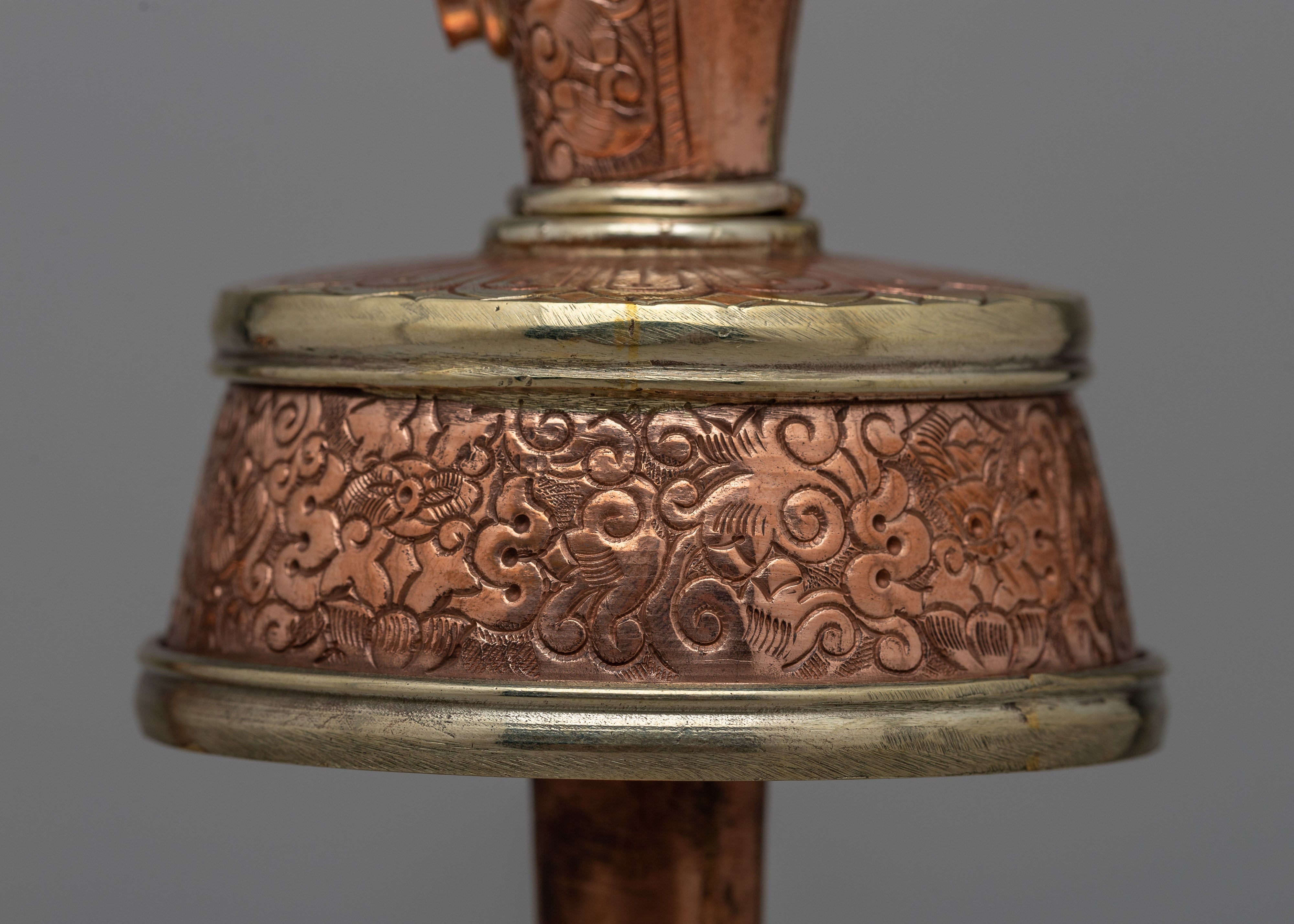 Bhumba Copper and Brass Vase | Sacred Buddhist Ritual Vase