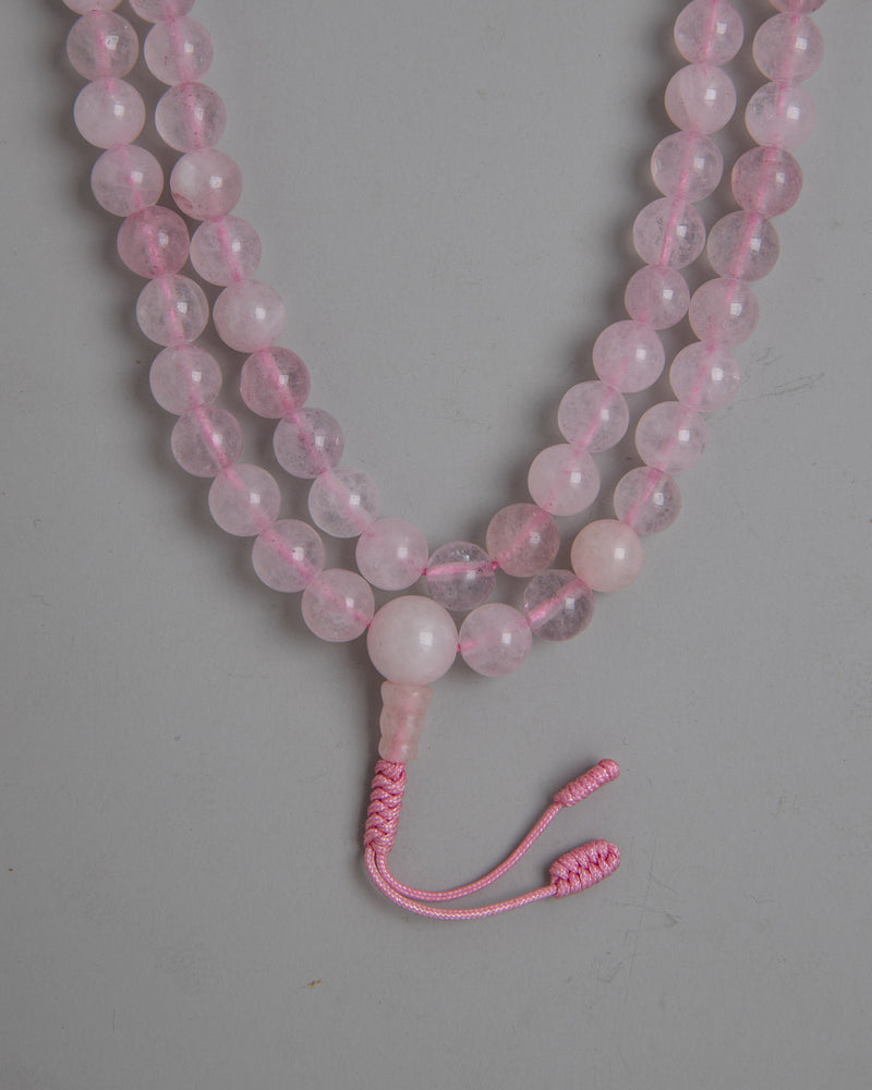 Mala Beads Rose Quartz | Infusing Meditation with Loving Energy