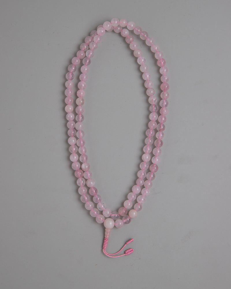 Mala Beads Rose Quartz | Infusing Meditation with Loving Energy