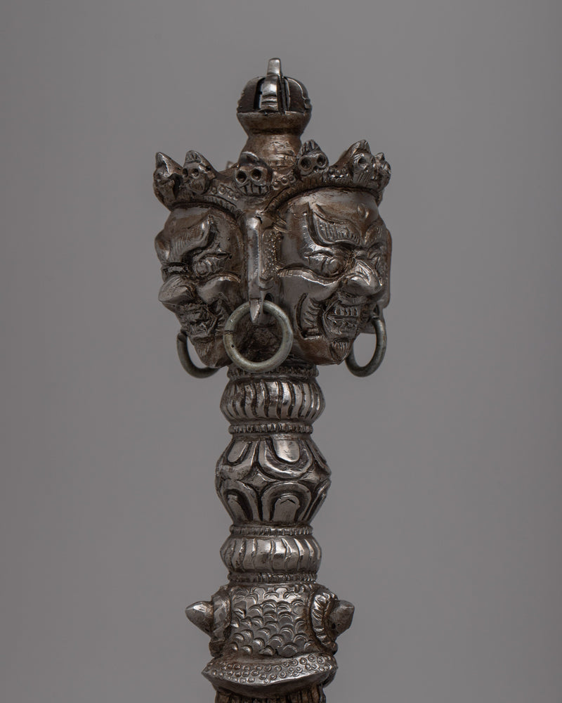 Cultural Tibetan Iron Phurba | Handcrafted Ritual Dagger