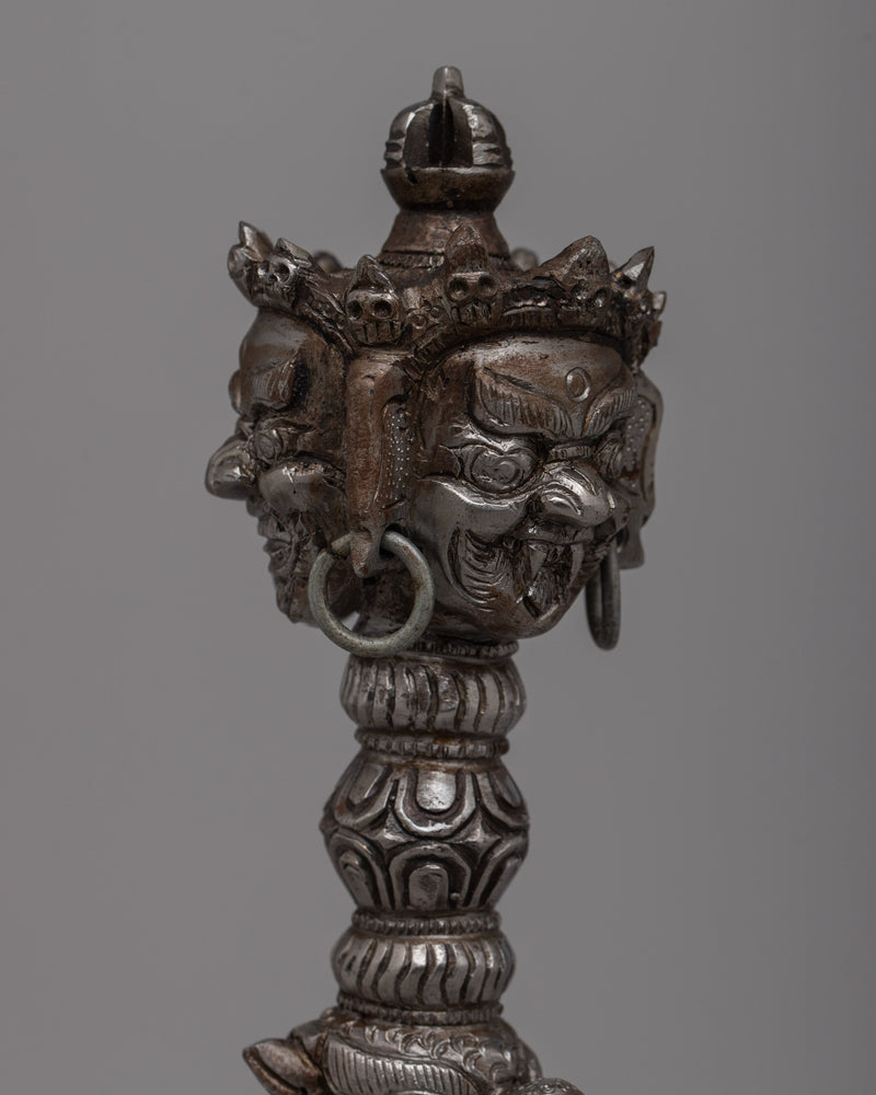 Cultural Tibetan Iron Phurba | Handcrafted Ritual Dagger