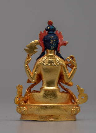 Machine Made Chenrezig Statue | Spiritual Enlightenment Art
