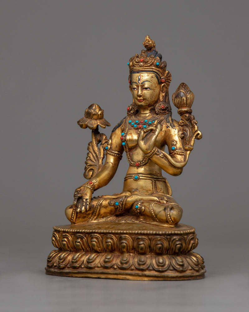 Goddess White Tara Sculpture | The Beacon of Compassion and Healing
