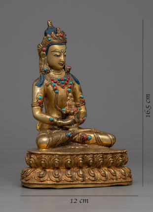 Gold Amitayus Buddha Statue | A Spiritual Beacon for Your Altar