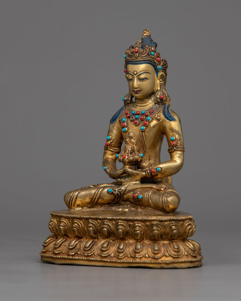 Gold Amitayus Buddha Statue | A Spiritual Beacon for Your Altar