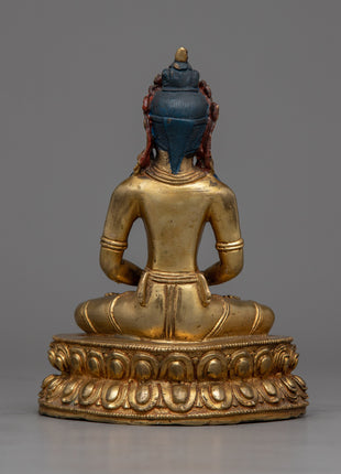 Gold Amitayus Buddha Statue | A Spiritual Beacon for Your Altar