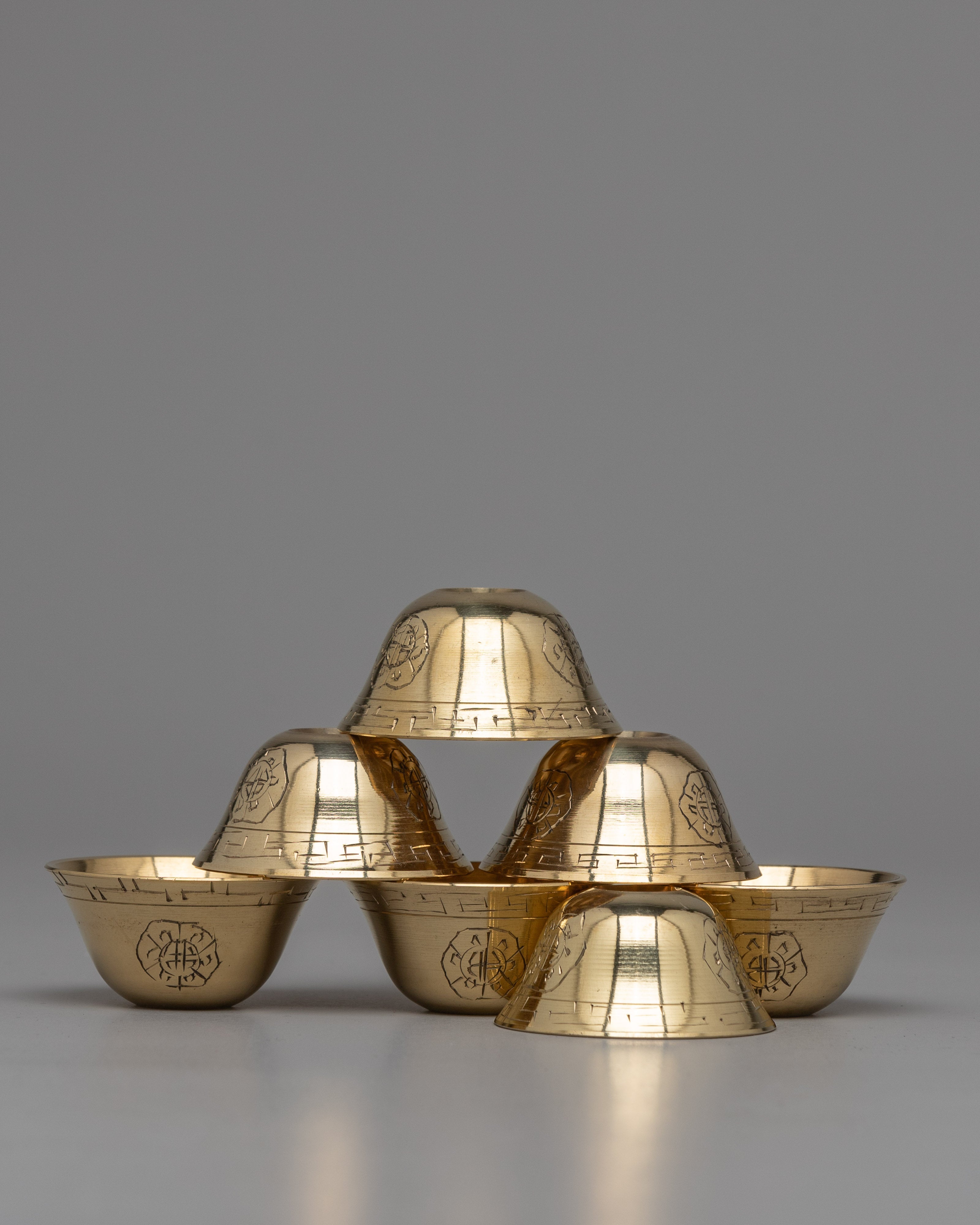 Brass Offering Bowl Set | Crafted Elegance for Rituals