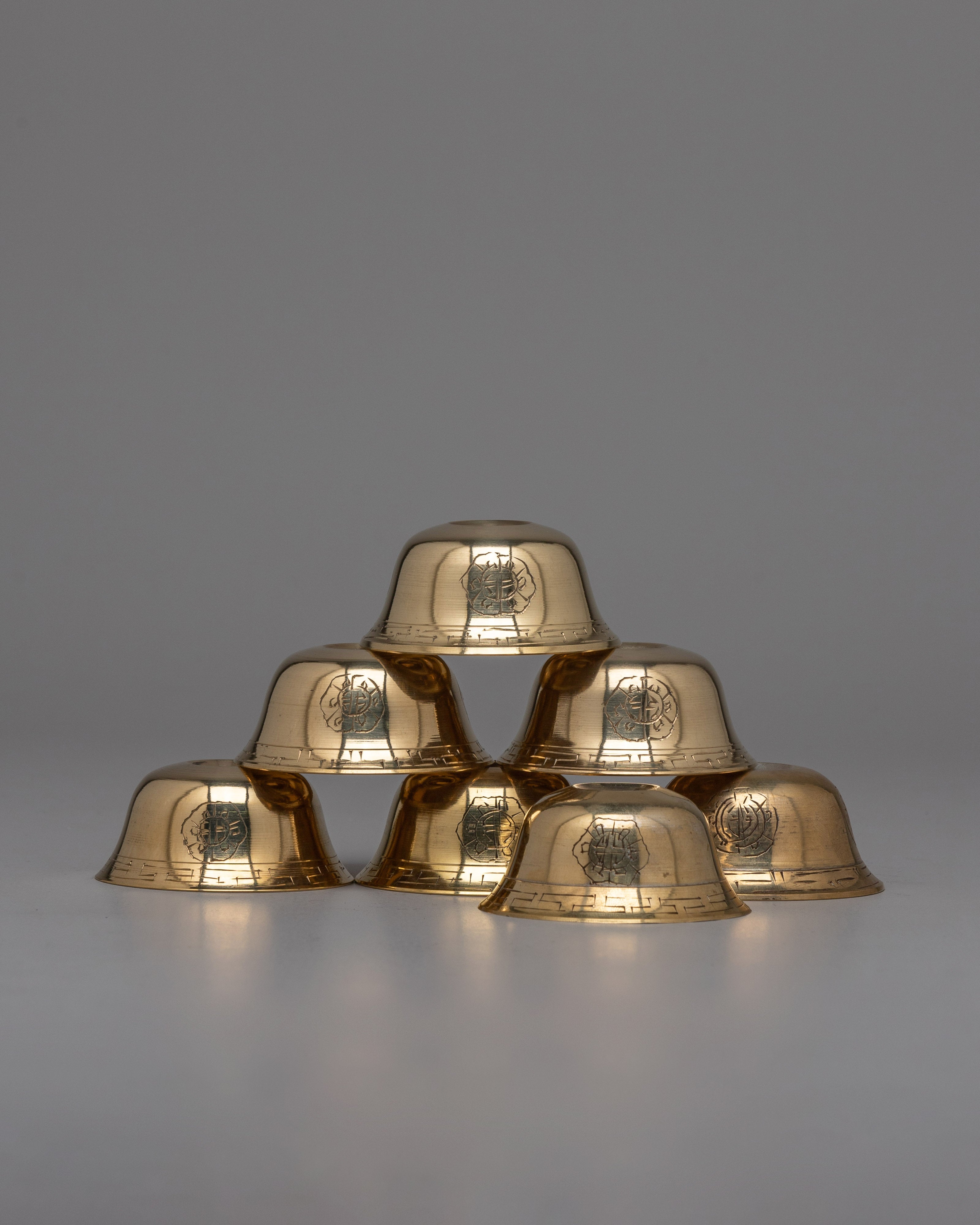 Small Brass Offering Bowl Set | Perfect for Daily Spiritual Practices