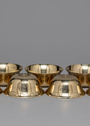 Brass Carved Offering Bowls | Traditional Spiritual Decor for Altar