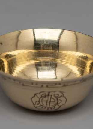 Brass Carved Offering Bowls | Traditional Spiritual Decor for Altar