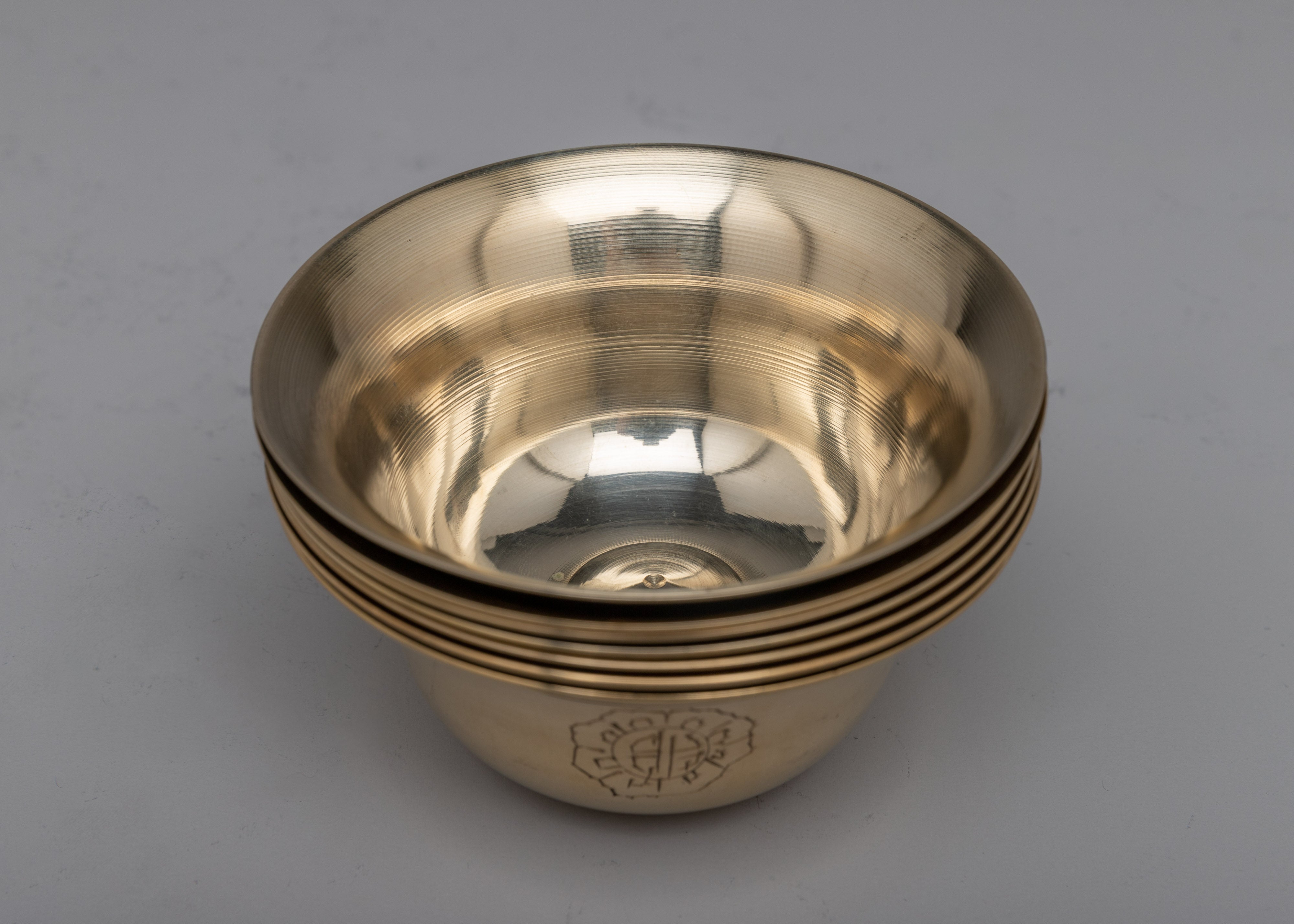 Brass Bowls for Water Offering | Ritual Bowls for Purification and Blessings