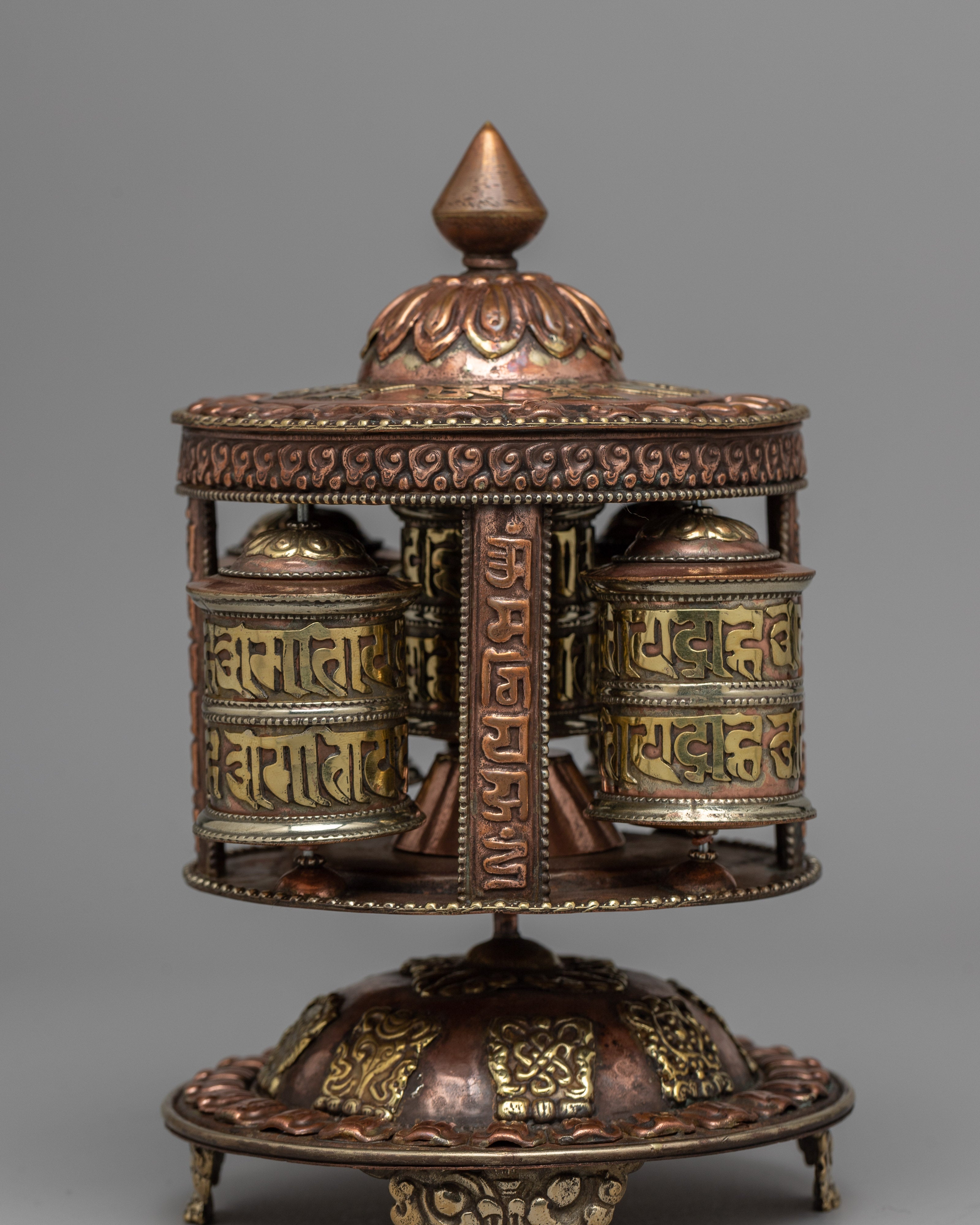Copper Buddhist Prayer Wheel | A Meditation and Prayer Companion