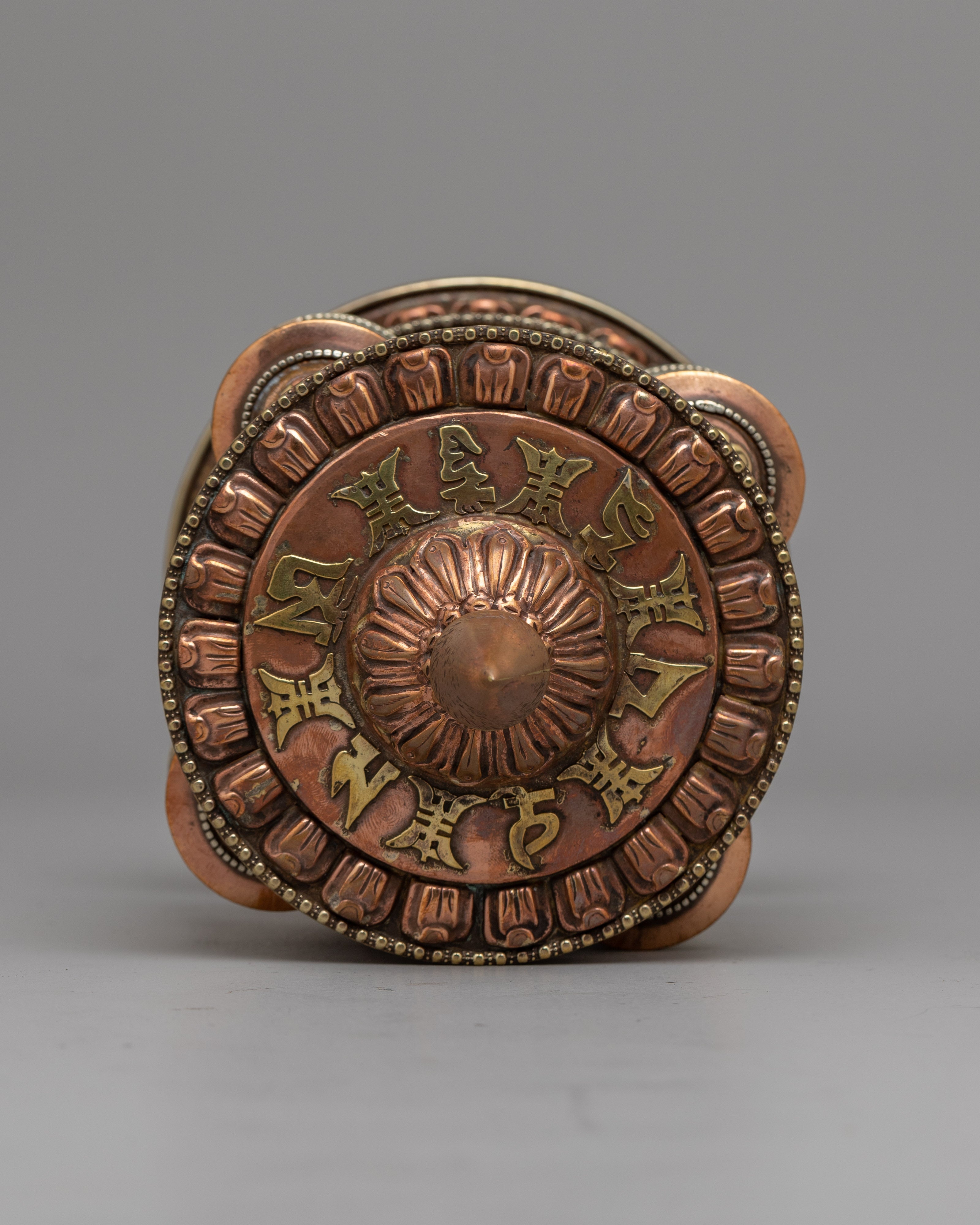Copper Buddhist Prayer Wheel | A Meditation and Prayer Companion