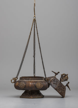Small Brass Incense Burner | Authentic Design for Aromatic Experience