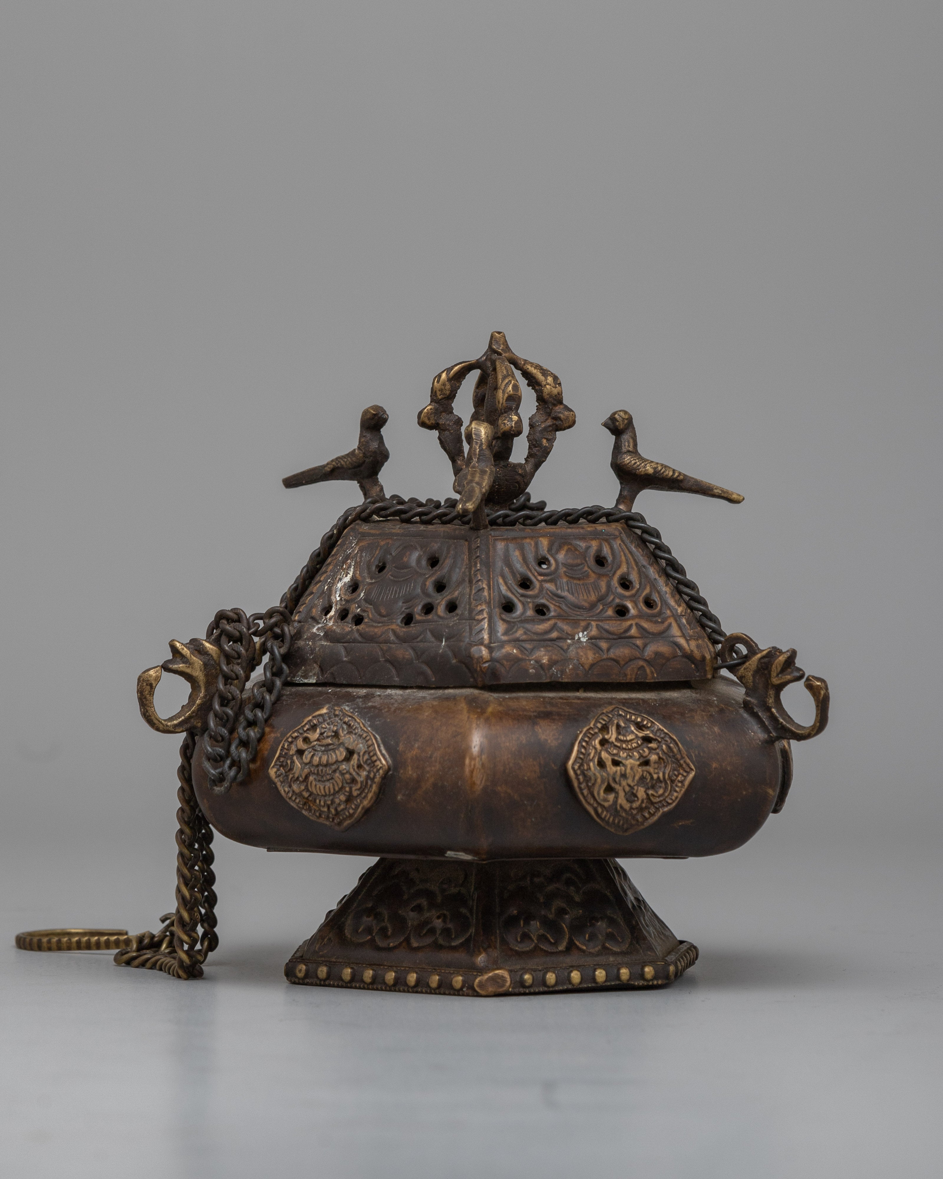 Small Brass Incense Burner | Authentic Design for Aromatic Experience