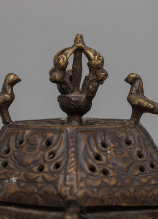 Small Brass Incense Burner | Authentic Design for Aromatic Experience