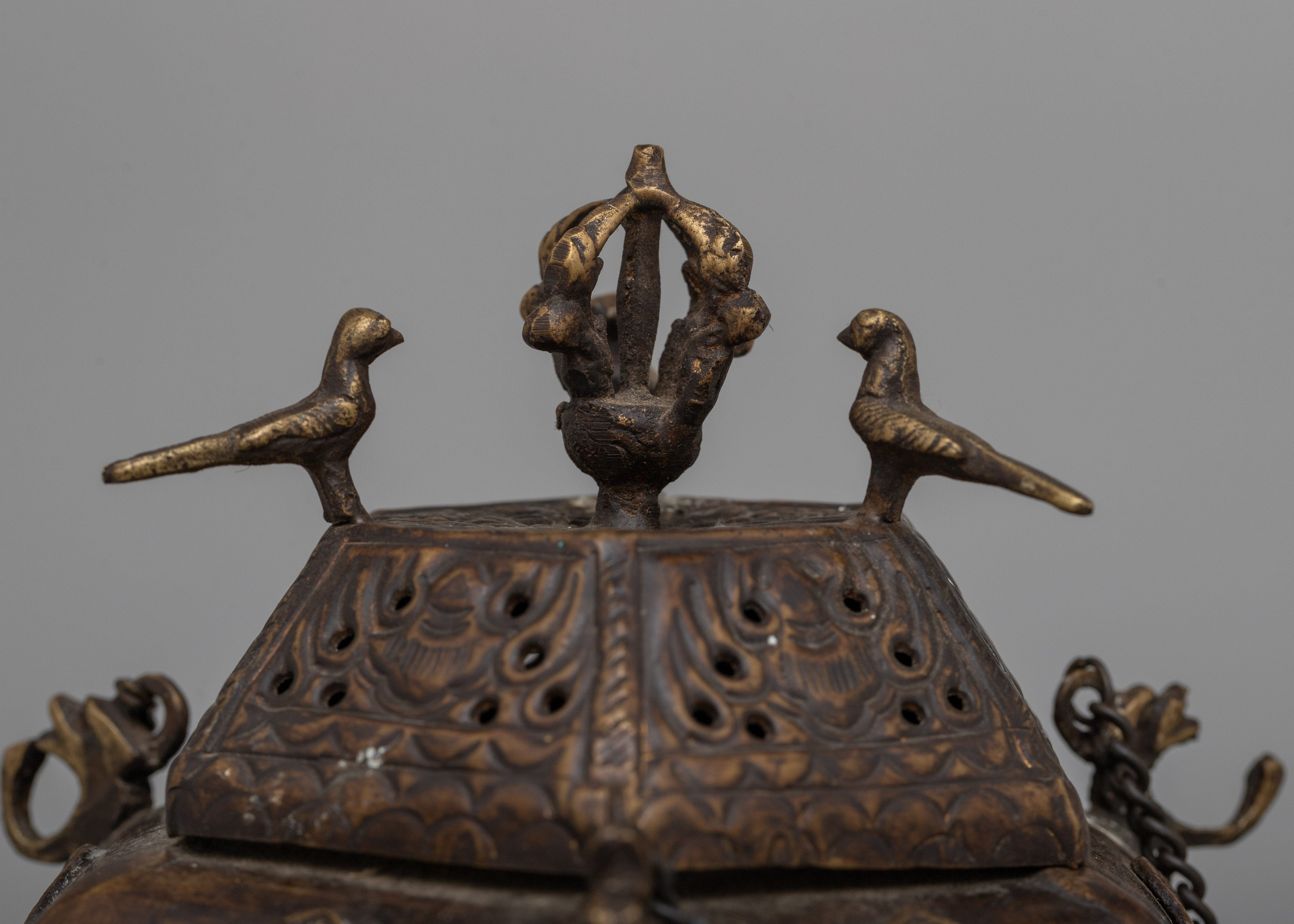 Small Brass Incense Burner | Authentic Design for Aromatic Experience