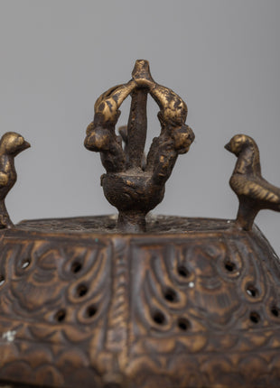 Small Brass Incense Burner | Authentic Design for Aromatic Experience