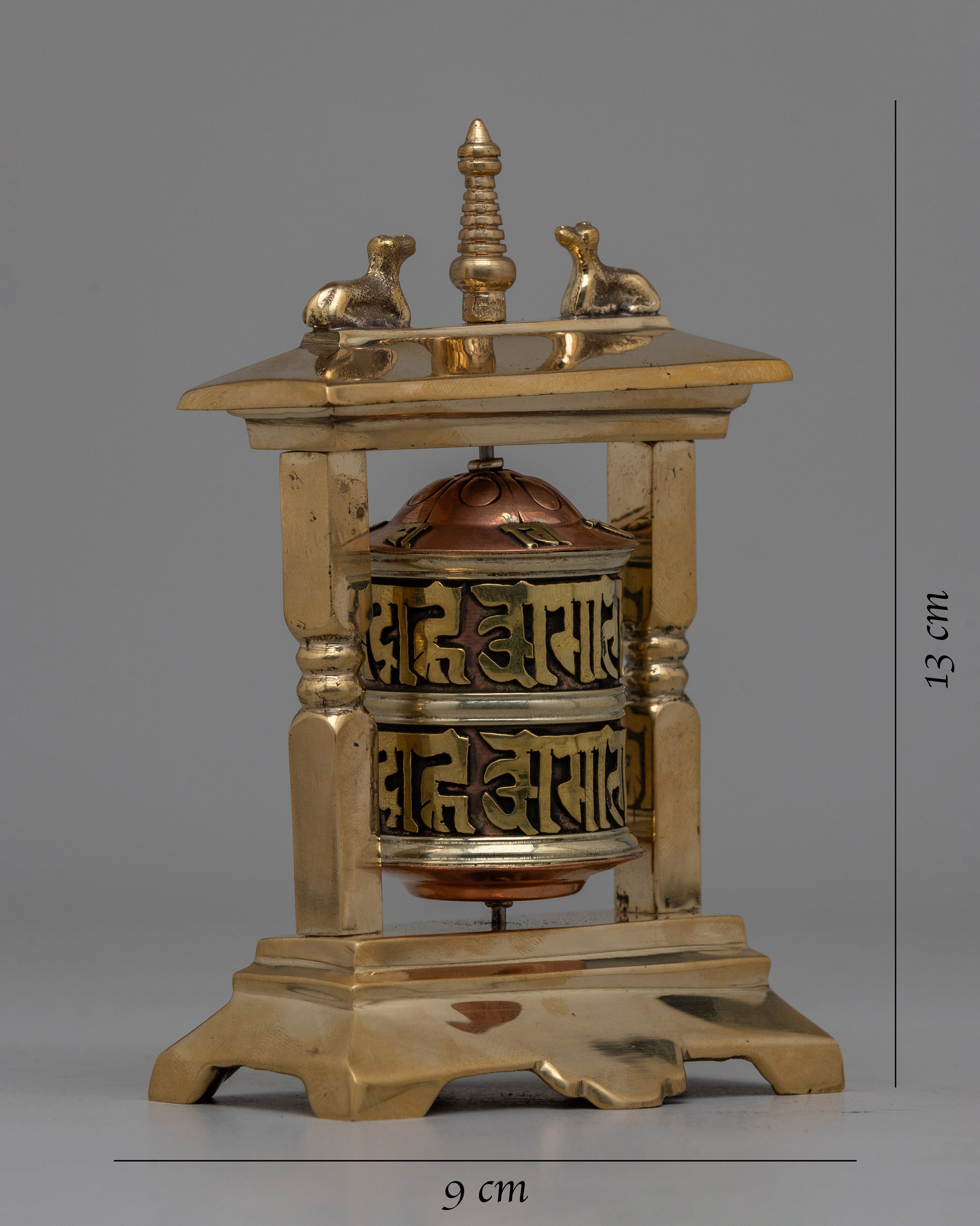 Small Prayer Wheel | Enhance Your Meditation Space with Tibetan Art