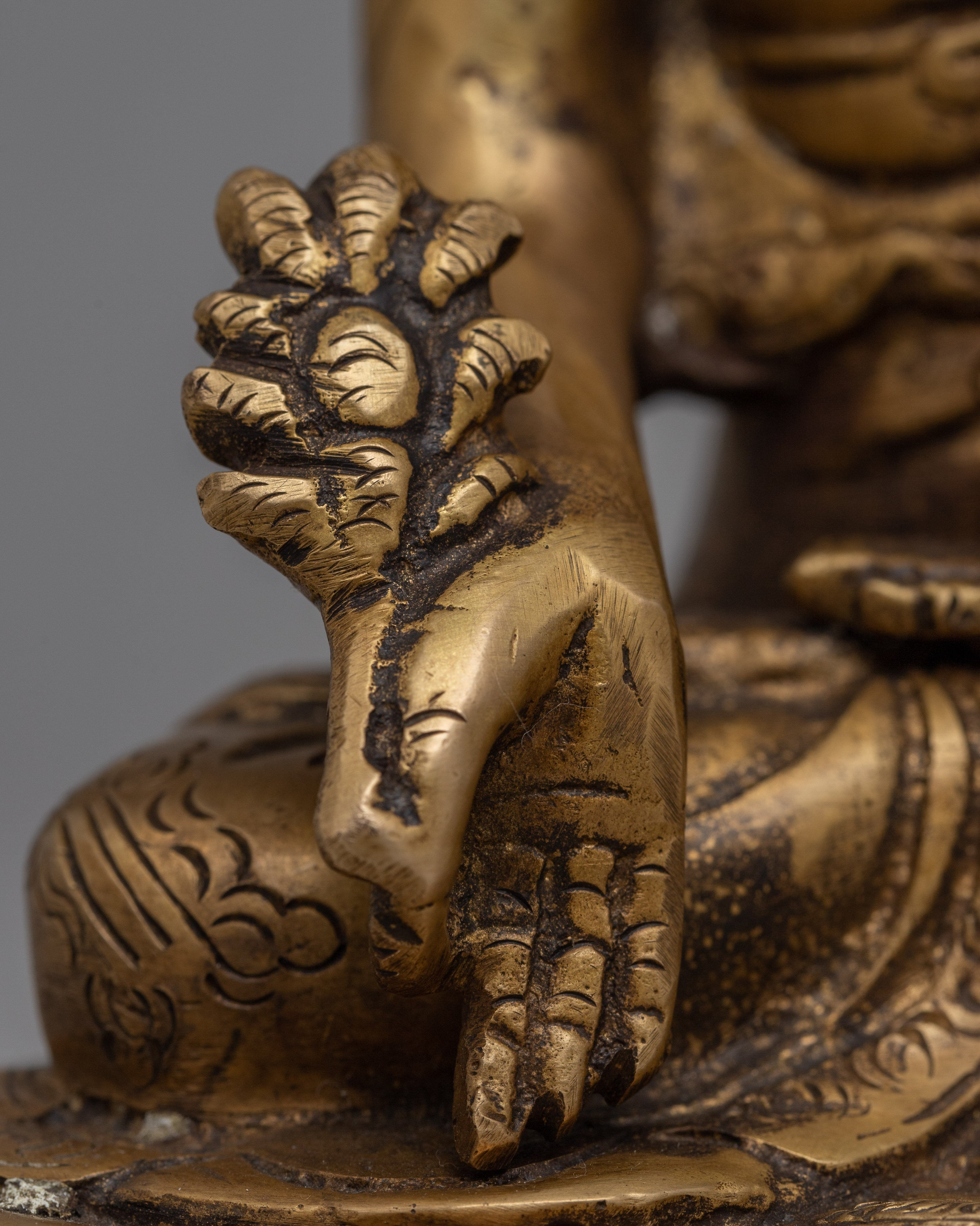 Medicine Buddha Brass Statue | Buddha Statue for Serenity