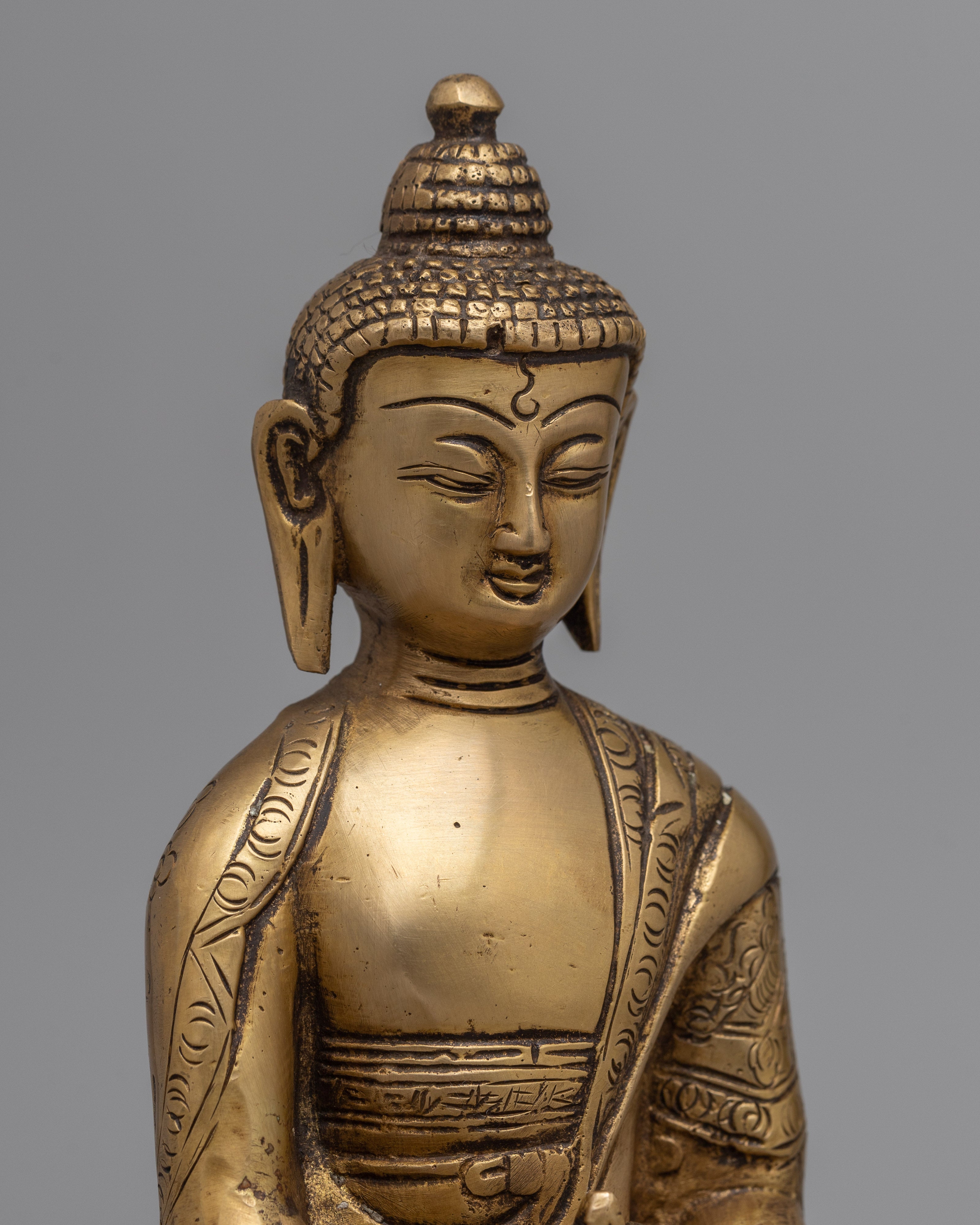 Medicine Buddha Brass Statue | Buddha Statue for Serenity