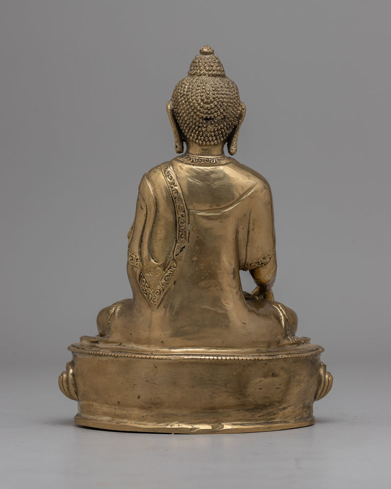 Shakyamuni  Brass Buddha Statue | Handmade Piece of Inner Peace and Tranquility
